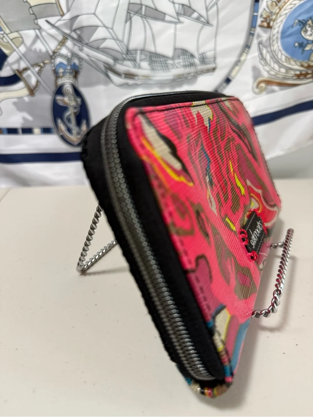 Sakroots Hot Pink Multicolor Zip Wallet NWOT